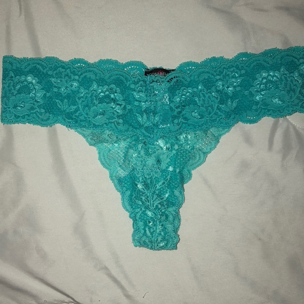 NWOT Cosabella teal lace bootie panties